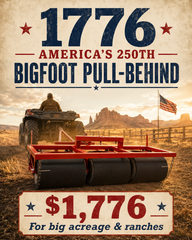 Pull-Behind BIGFOOT — Heavy-Duty Tow-Behind Burr Roller for Large Properties