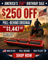 Pull-Behind Original — Tow-Behind Sticker Burr Roller for Pastures & Acreage