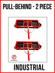 Original Pull-Behind Sticker Burr Roller model with a standard black catch basket.