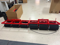 Customer image of a Sticker Burr Roller pull model, demonstrating its use outdoors.