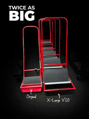 Comparison chart showing different features and sizes of the Sticker Burr Roller 2.0 models.