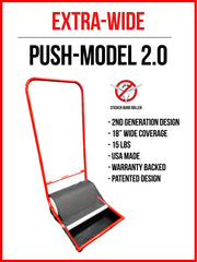 PUSH 2.0 Sticker Burr Roller retail model, a convenient push-style burr collection tool.