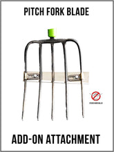 Close-up of the Pitchfork Blade attachment accessory for the Sticker Burr Roller.