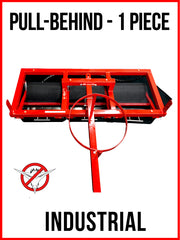 Original Pull-Behind Sticker Burr Roller model with a standard black catch basket.