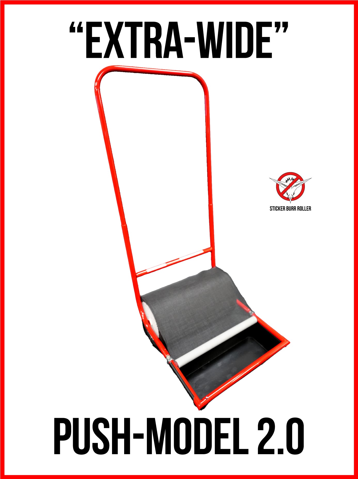 Sticker Roller Push Model 2.0 - X-Large Burr Removal Tool for Yards & Tires – Sticker ...