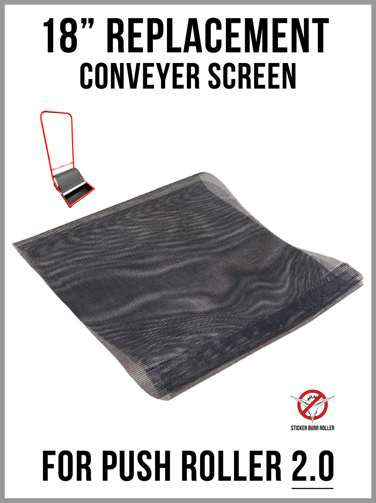 Conveyer Screen - 18" - Replacement - for Push Model 2.0