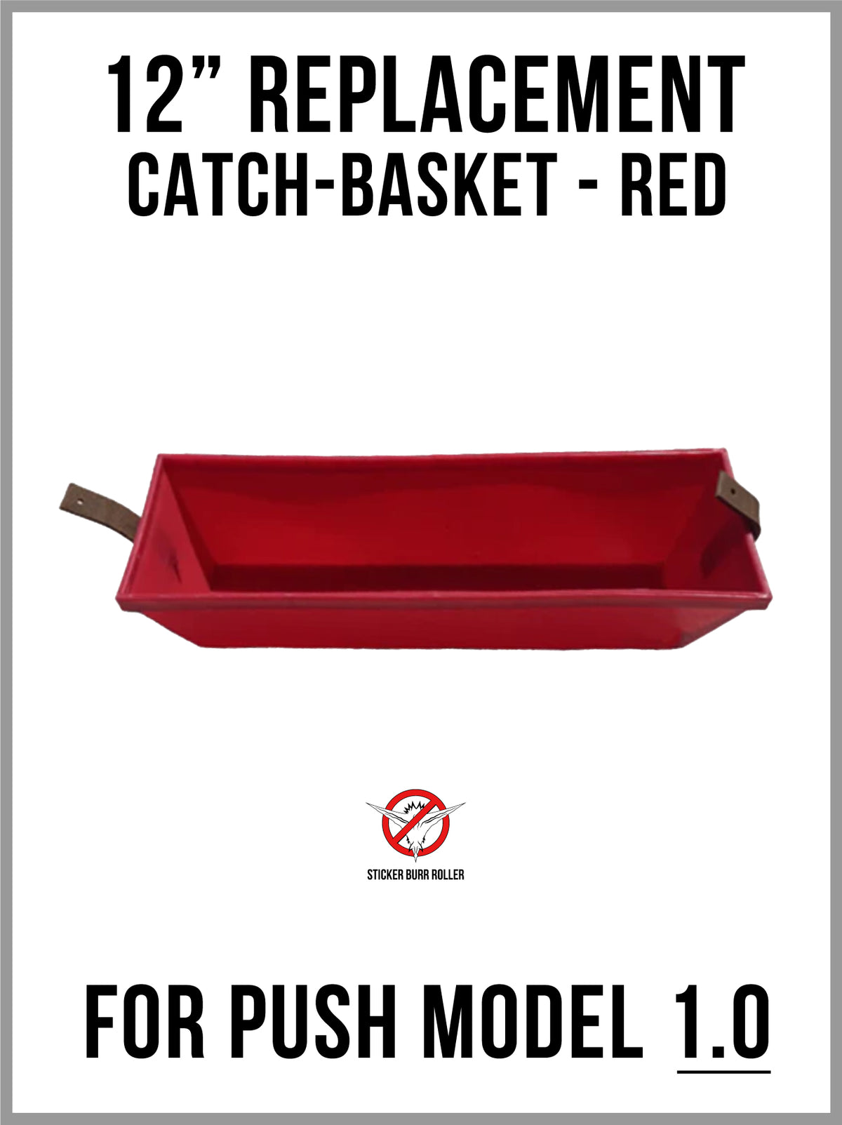 Catch Basket - Replacement - 12" - Red - for Push Model 1.0