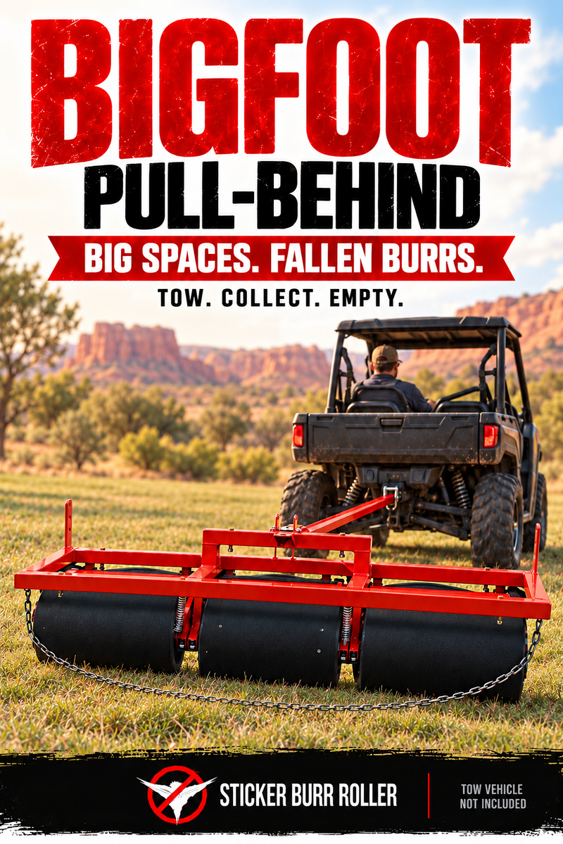 Pull-Behind BIGFOOT Burr Roller